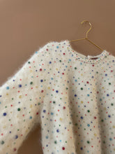Cargar imagen en el visor de la galería, Lovely Candy White Mohair Vintage Jumper M-L