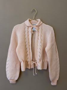 Soft Collared Knit Cardigan S