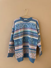 Cargar imagen en el visor de la galería, Jacquard 90s Vintage Sweater L