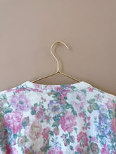 Cargar imagen en el visor de la galería, Floral Print Mohair Vintage Jumper M-L