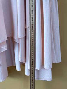 Ruffle Soft Pink Vintage Midi Skirt M