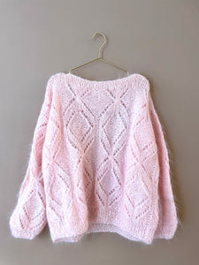 Sweet Pink Oversize Mohair Jumper XL