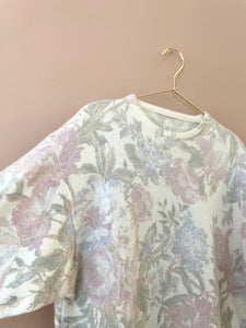 Pastel Floral Mohair Jumper L