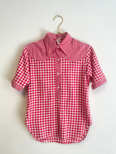 Vintage Picnic Summer Shirt S