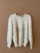 Cargar imagen en el visor de la galería, Lovely Candy White Mohair Vintage Jumper M-L