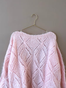 Sweet Pink Oversize Mohair Jumper XL