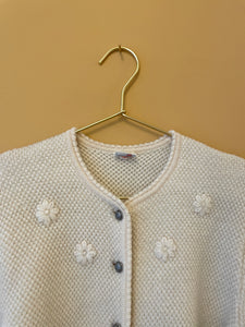 Lovely Embroidered Cream Austrian Cardigan S