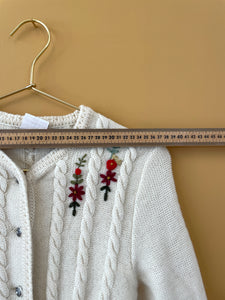 Embroidered Handmade Vintage Cardigan S