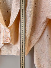 Cargar imagen en el visor de la galería, Pastel Orange Collar Vintage Cardigan M