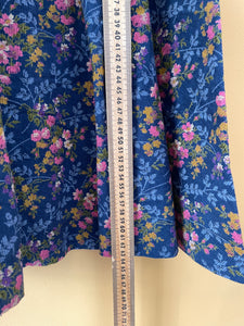 Floral Corduroy A Line Skirt XS