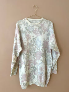 Pastel Floral Mohair Jumper L