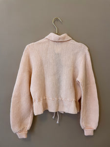 Soft Collared Knit Cardigan S