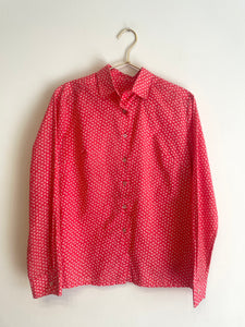 Lovely Liberty Print Red Shirt M