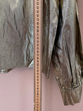 Cargar imagen en el visor de la galería, Blouse for a late 1970s gold evening M
