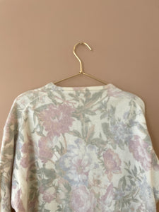 Pastel Floral Mohair Jumper L