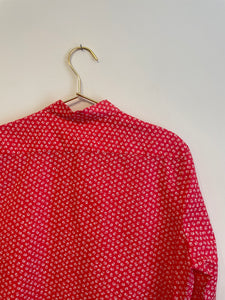 Lovely Liberty Print Red Shirt M