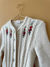 Cargar imagen en el visor de la galería, Embroidered Handmade Vintage Cardigan S