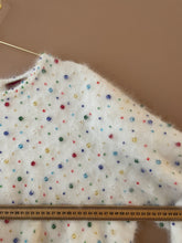 Cargar imagen en el visor de la galería, Lovely Candy White Mohair Vintage Jumper M-L