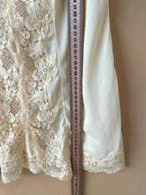 Cargar imagen en el visor de la galería, Soft Yellow Vintage Lingerie Mini Dress S