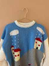 Cargar imagen en el visor de la galería, Landscape Handmade Knitted Sweater M