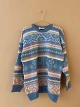 Cargar imagen en el visor de la galería, Jacquard 90s Vintage Sweater L