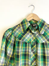 Cargar imagen en el visor de la galería, Plaid Babydoll 60s Blouse S-M