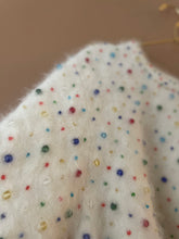 Cargar imagen en el visor de la galería, Lovely Candy White Mohair Vintage Jumper M-L