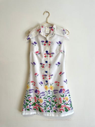 Lovely 70s Cotton Mini Dress S