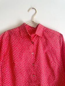 Lovely Liberty Print Red Shirt M