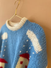 Cargar imagen en el visor de la galería, Landscape Handmade Knitted Sweater M