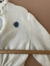 Cargar imagen en el visor de la galería, Cream Warm Hadmade Vintage Cardigan S-M