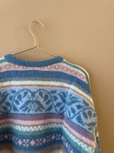 Cargar imagen en el visor de la galería, Jacquard 90s Vintage Sweater L