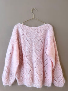 Sweet Pink Oversize Mohair Jumper XL