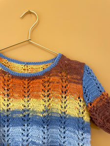 Colorful Handmade Knitted Sweater XS-S