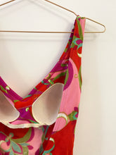 Cargar imagen en el visor de la galería, Colorful 60s Vintage Belcor Swimsuit XS
