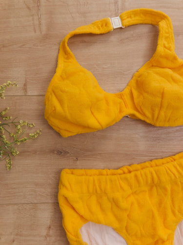 Iconic Yellow 70s Vintage Bikini 36-38