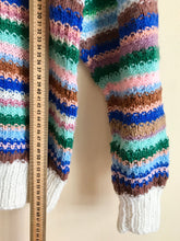 Cargar imagen en el visor de la galería, Multicolor Striped Knitted Sweater M