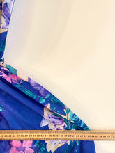 Cargar imagen en el visor de la galería, Transparent Blue Floral Midi Dress S-M