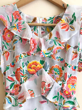 Cargar imagen en el visor de la galería, Transparent Ruffle 70s Mini Dress XS