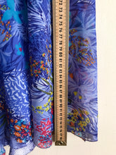 Cargar imagen en el visor de la galería, Blue Garden 70s Dress M