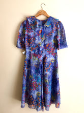 Cargar imagen en el visor de la galería, Blue Garden 70s Dress M