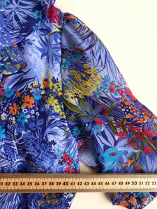 Blue Garden 70s Dress M
