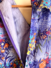 Cargar imagen en el visor de la galería, Blue Garden 70s Dress M
