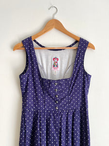 Navy Blue Austrian Vintage Dress M
